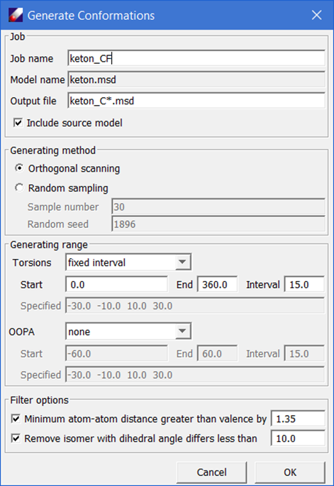 conformation dialog