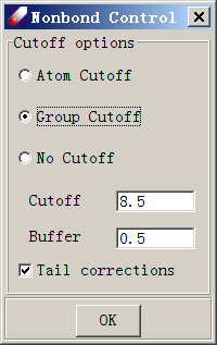 optimization dialog