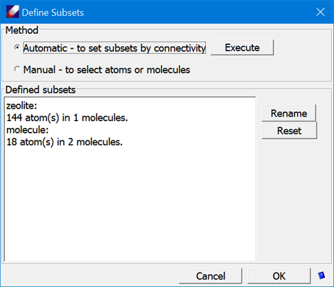 subset dialog