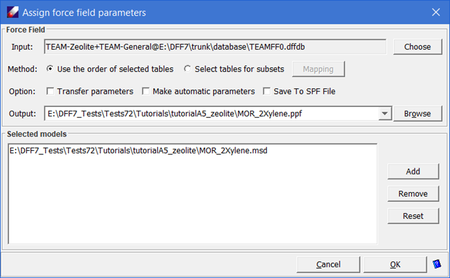 assign dialog